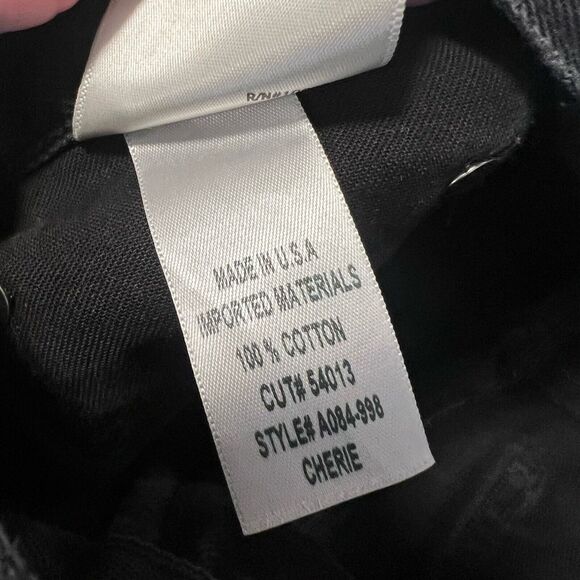 Agolde Sz 26 Cherie High Rise Straight Leg Distressed Jeans Distortion Black - Picture 6 of 9